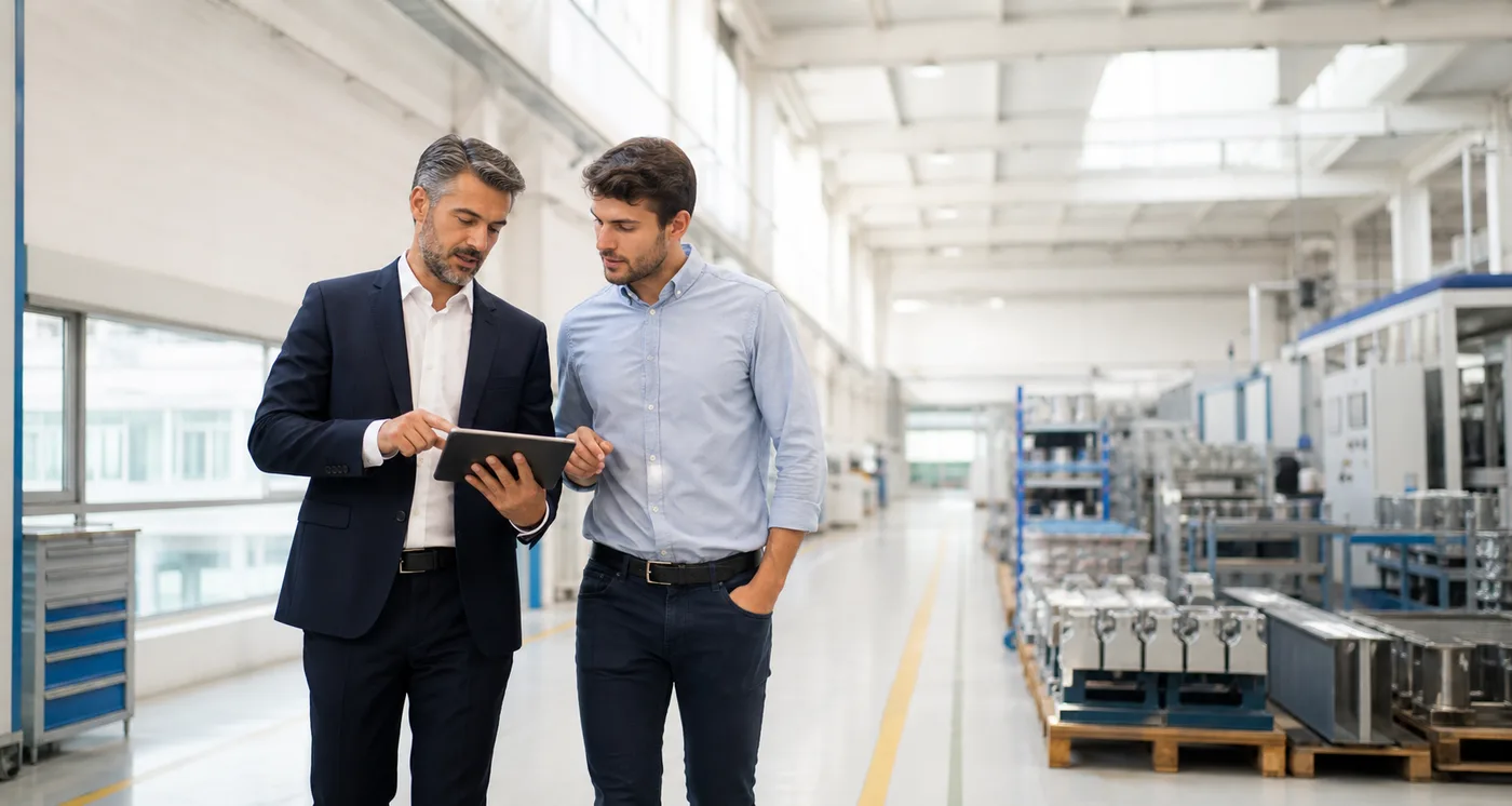 Consulenza dentro una realtà aziendale: confronto tra consulente e imprenditore in produzione